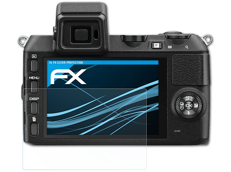 3x V2) 1 Displayschutz(für FX-Clear Nikon ATFOLIX