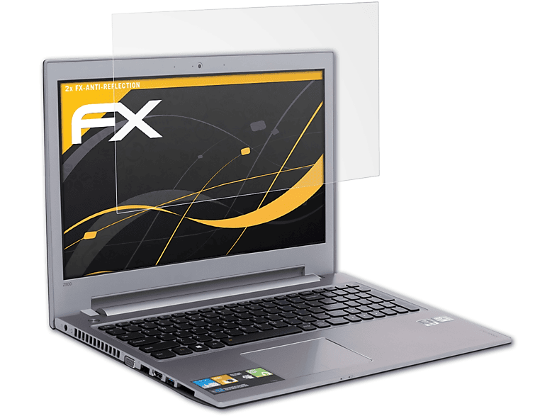 ATFOLIX 2x FX-Antireflex Displayschutz(für Lenovo IdeaPad Z500)