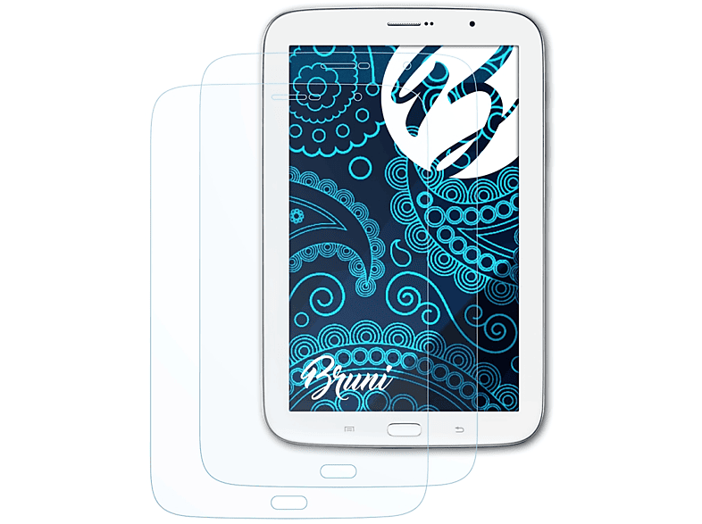 BRUNI 2x Basics-Clear Schutzfolie(für Samsung Galaxy Note 8.0 (GT-N5100)) | Tabletschutzfolien