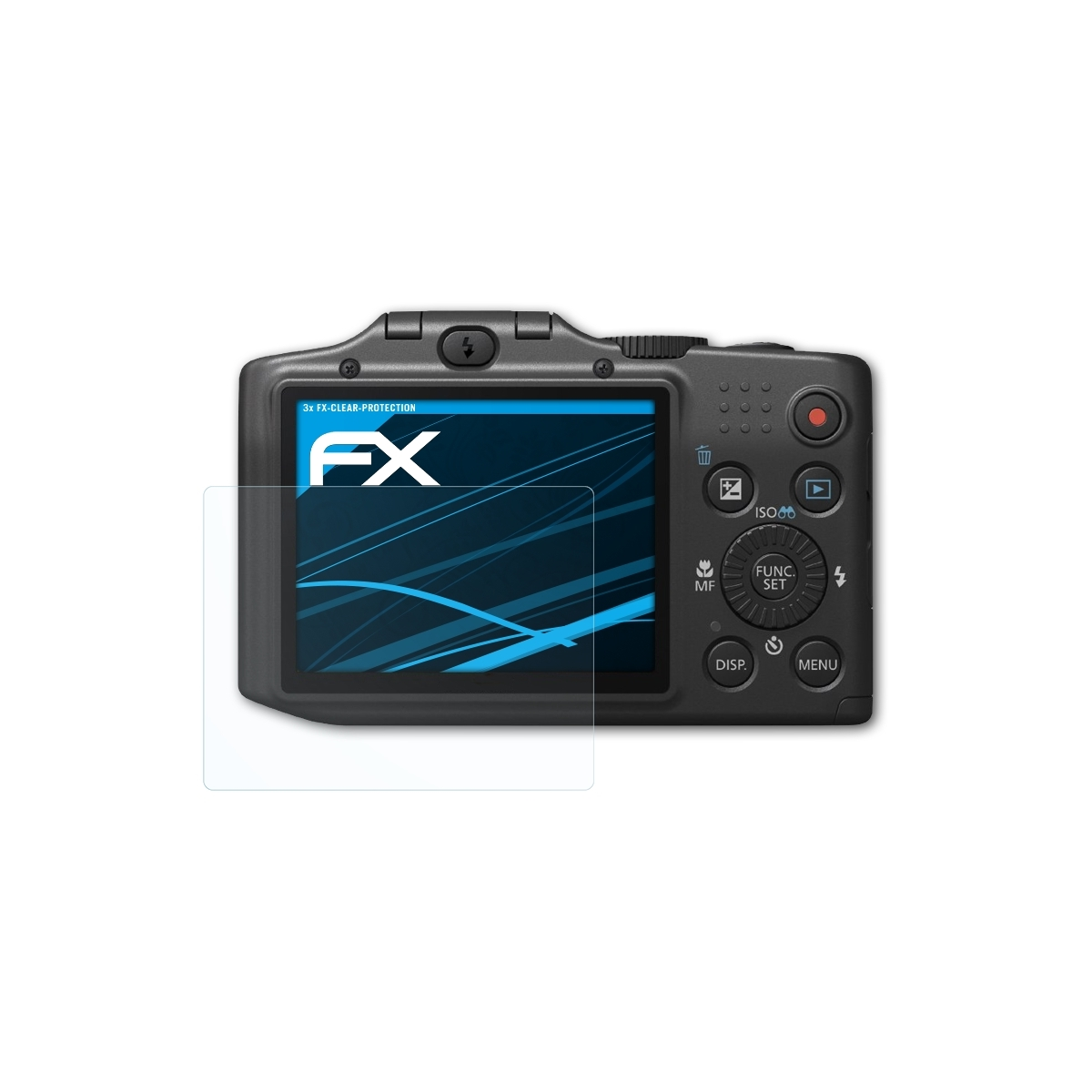 Displayschutz(für ATFOLIX IS) Canon 3x PowerShot SX160 FX-Clear