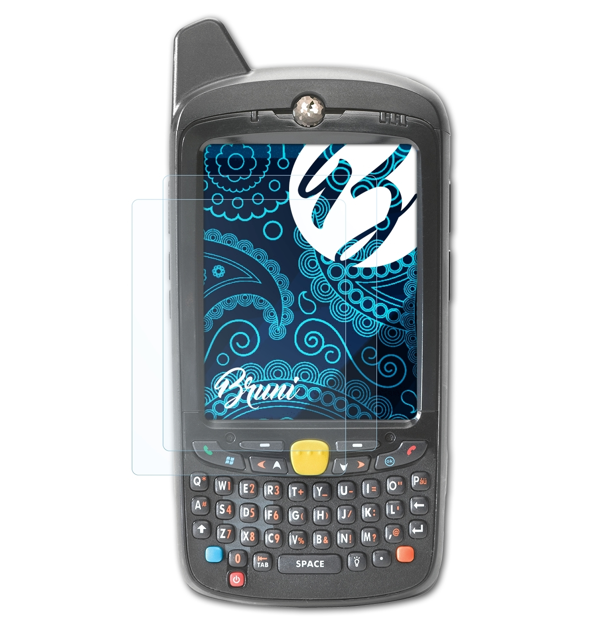BRUNI 2x Basics-Clear Schutzfolie(für Motorola MC67)