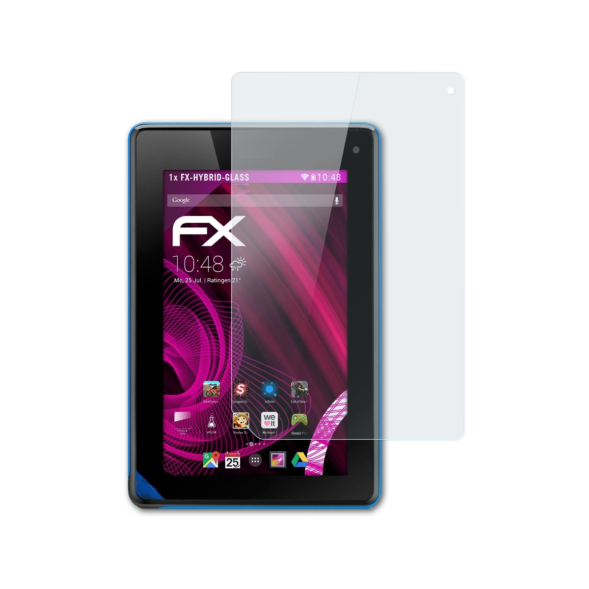 ATFOLIX FX-Hybrid-Glass Schutzglas(für Acer Iconia B1 (B1-A71))