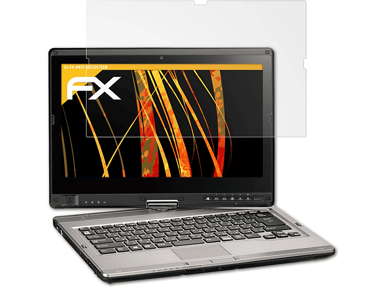 T902) Fujitsu Lifebook 2x FX-Antireflex ATFOLIX Displayschutz(für