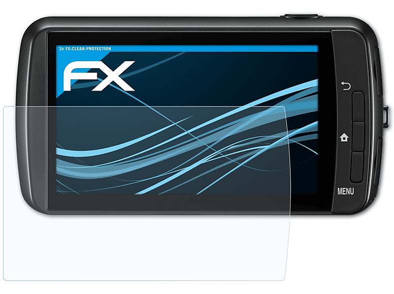 ATFOLIX 3x FX-Clear Displayschutz(für Nikon Coolpix S800c) | Kamera Schutzfolie