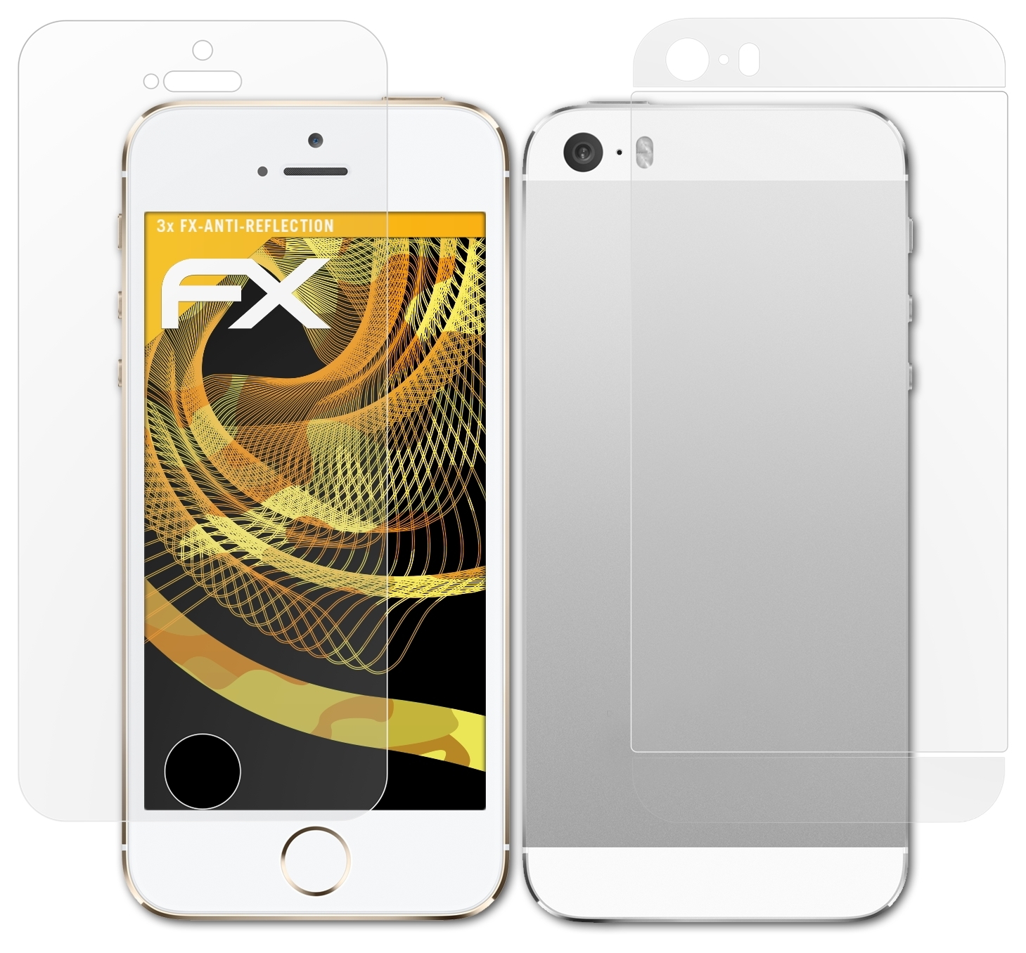 ATFOLIX 3x FX-Antireflex Displayschutz(für Apple iPhone / SE) 5S
