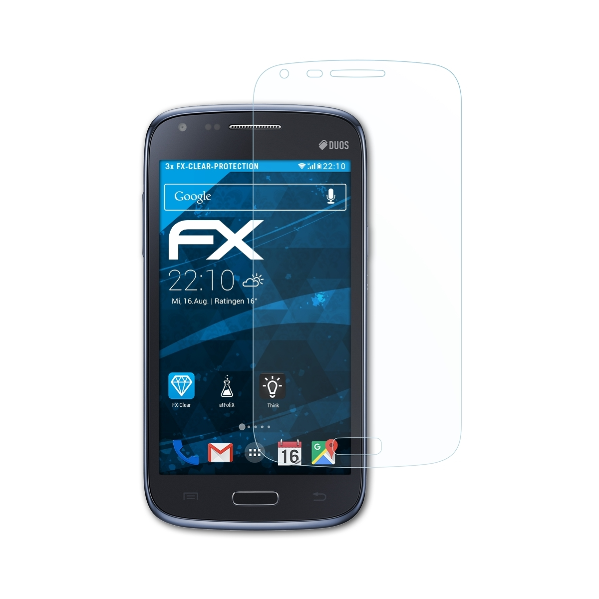 Samsung Galaxy 3x Core ATFOLIX Displayschutz(für FX-Clear (GT-i8260))