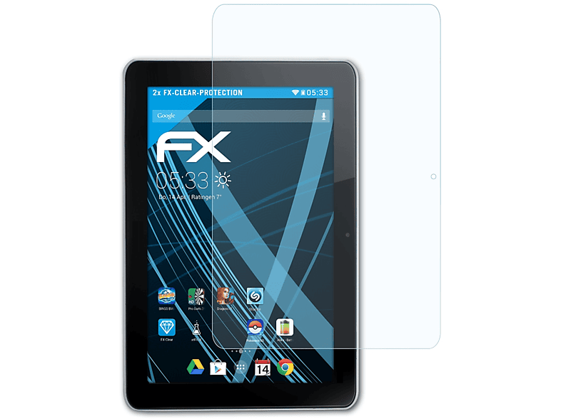 FX-Clear Iconia ATFOLIX Displayschutz(für 2x Acer A210)