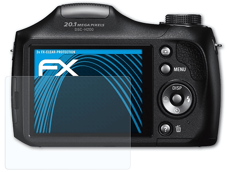 ATFOLIX 3x FX-Clear Displayschutz(für DSC-H200) Sony