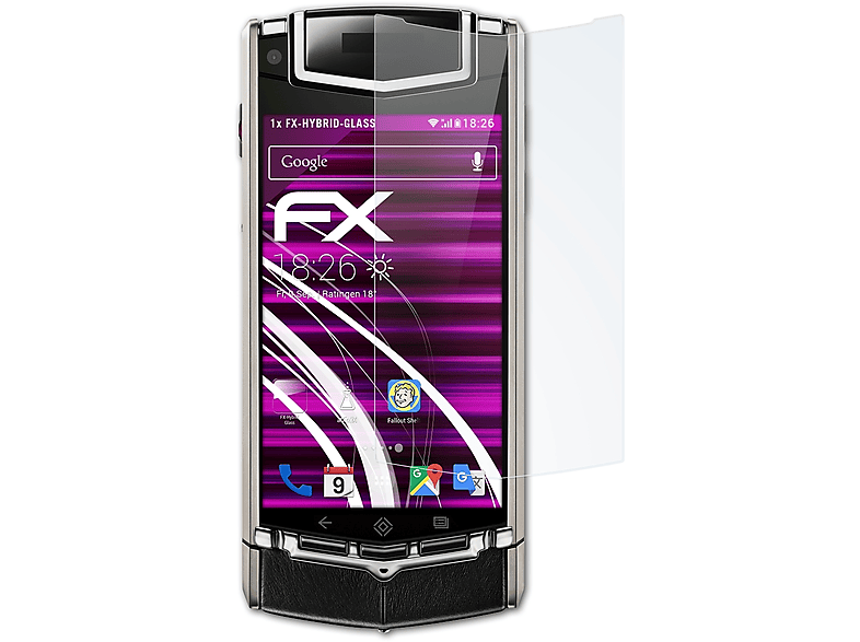ATFOLIX FX-Hybrid-Glass Schutzglas(für Vertu Ti)