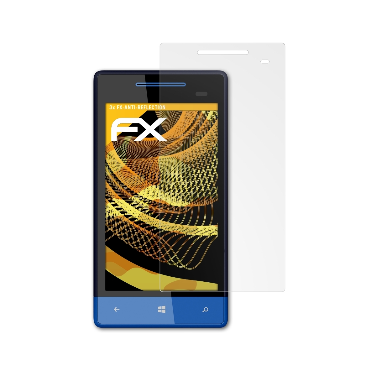 ATFOLIX 3x FX-Antireflex Displayschutz(für Phone 8S) Windows HTC