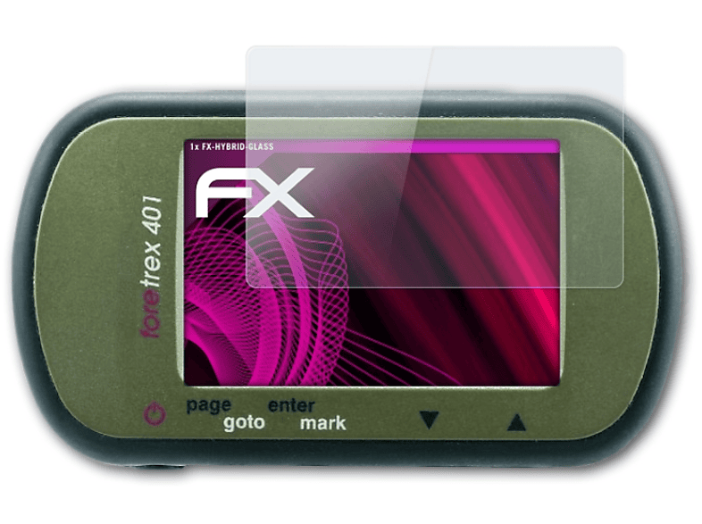 Garmin Schutzglas(für FX-Hybrid-Glass Foretrex 401) ATFOLIX