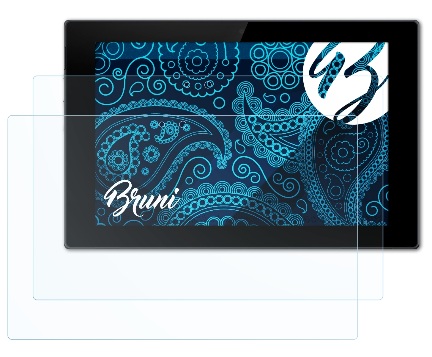 BRUNI 2x Basics-Clear Schutzfolie(für Sony Tablet Z) Xperia