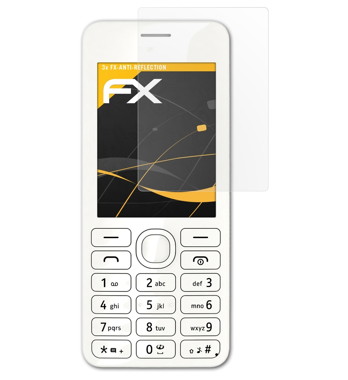 Nokia Displayschutz(für 3x ATFOLIX Asha FX-Antireflex 206)