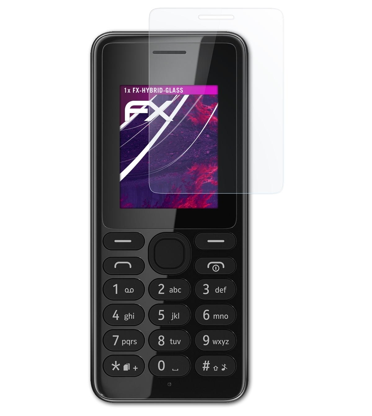 ATFOLIX FX-Hybrid-Glass Schutzglas(für 108) Nokia