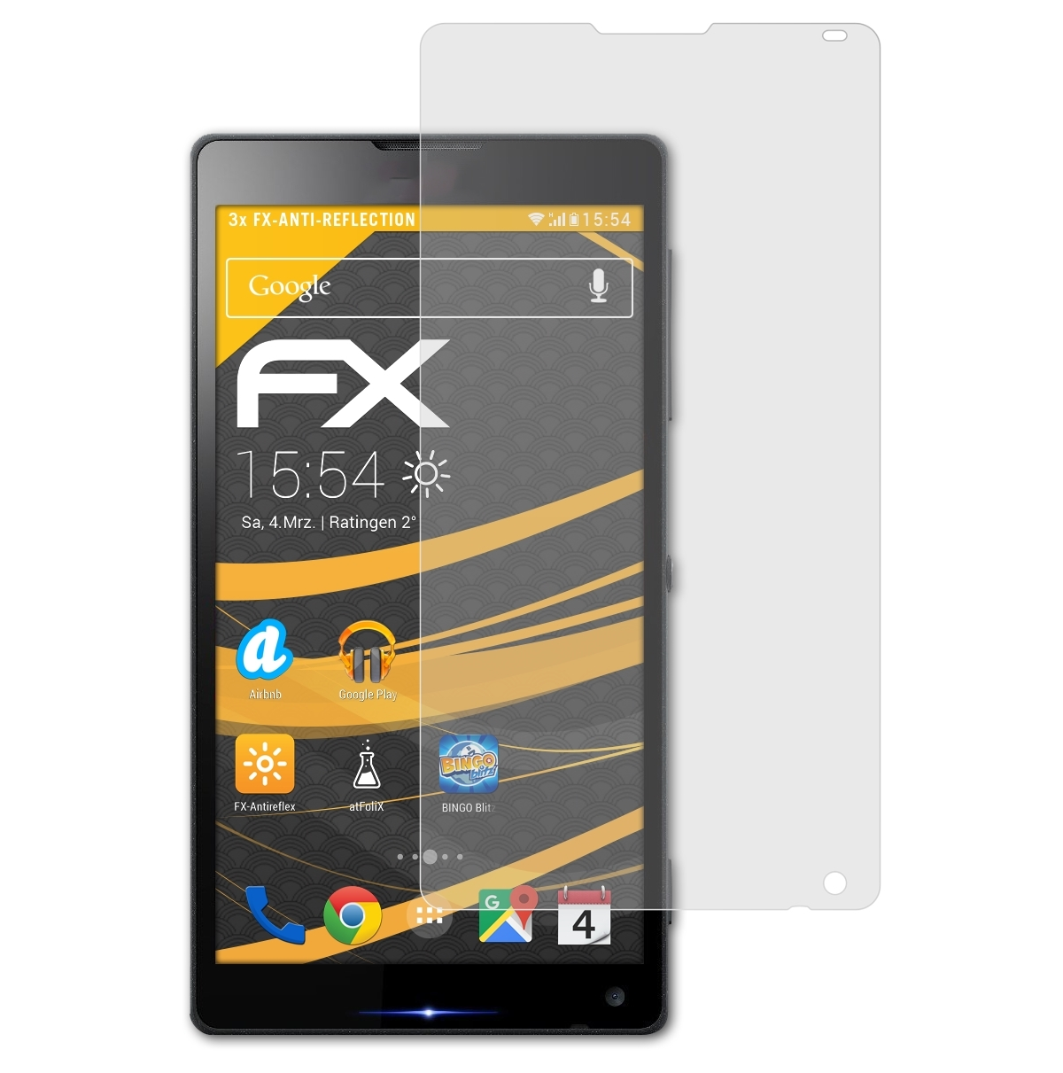 ATFOLIX 3x FX-Antireflex Displayschutz(für ZL ZL Sony Xperia \\ LTE)
