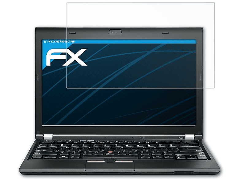 ATFOLIX 2x FX-Clear Displayschutz(für Lenovo ThinkPad X230t)