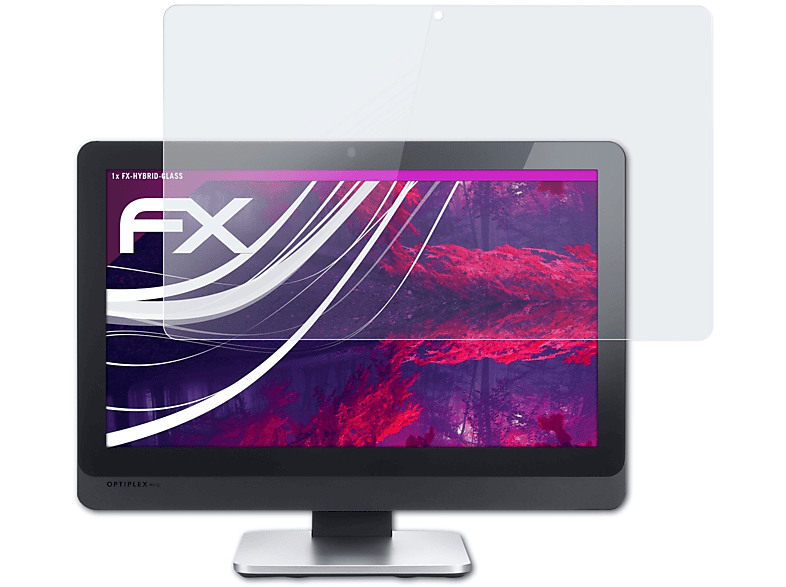 ATFOLIX FX-Hybrid-Glass Schutzglas(für Dell OptiPlex 9010) | Monitor Displayschutz