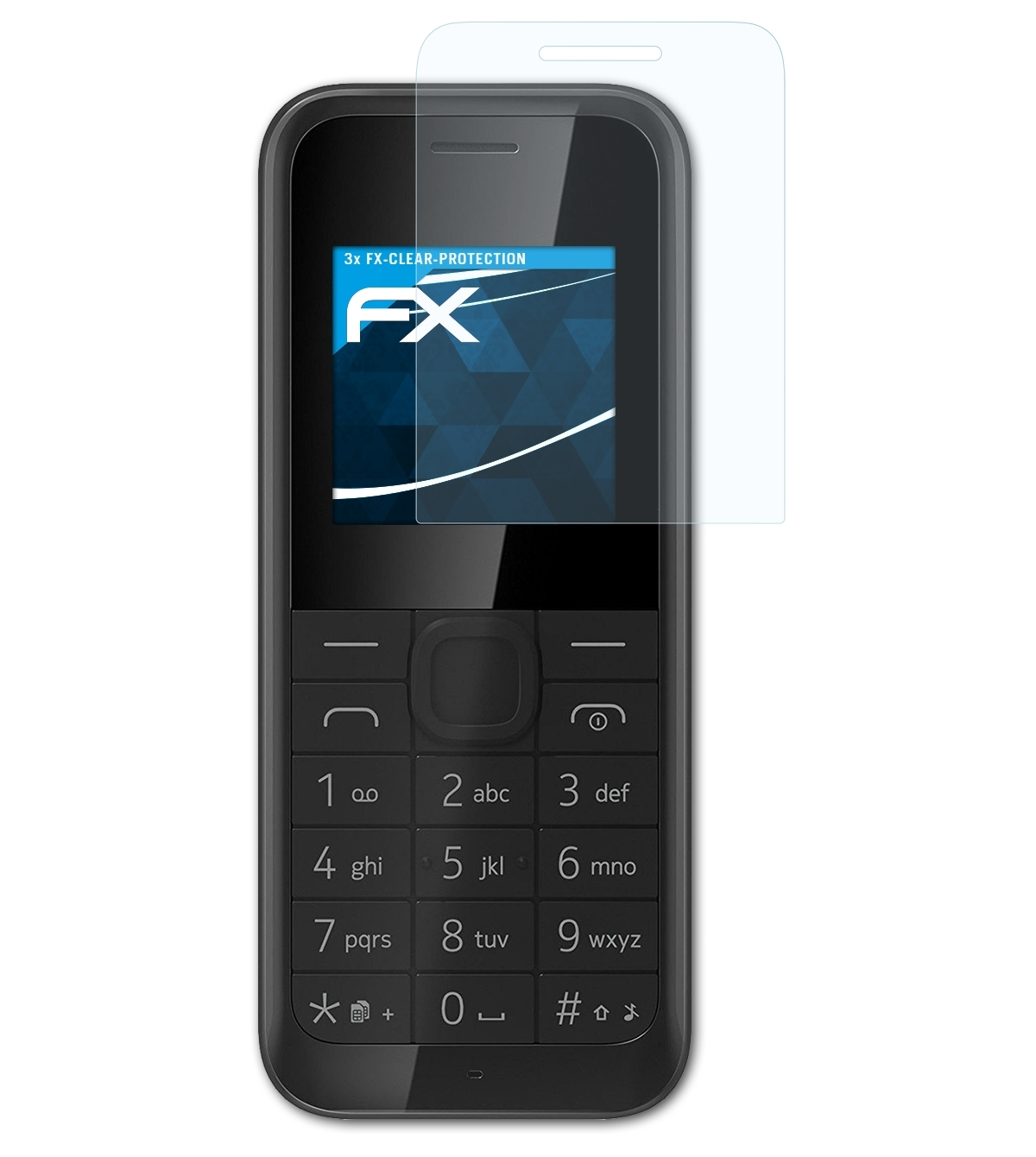 105) 3x FX-Clear Displayschutz(für Nokia ATFOLIX