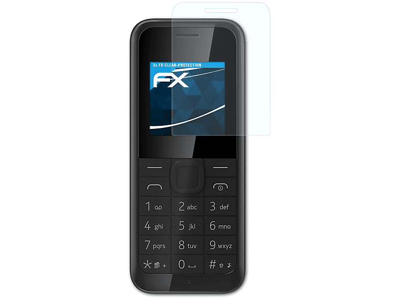 ATFOLIX 3x FX-Clear Nokia Displayschutz(für 105)