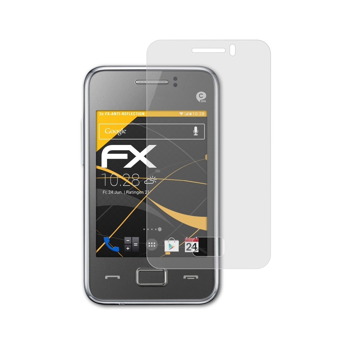 ATFOLIX 3x FX-Antireflex Displayschutz(für 80 (GT-S5222R)) Rex Samsung