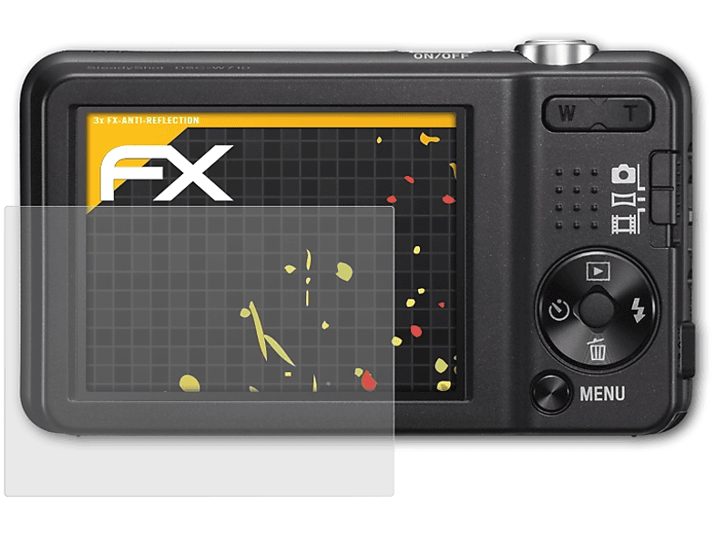 ATFOLIX 3x FX-Antireflex Displayschutz(für Sony DSC-W710)
