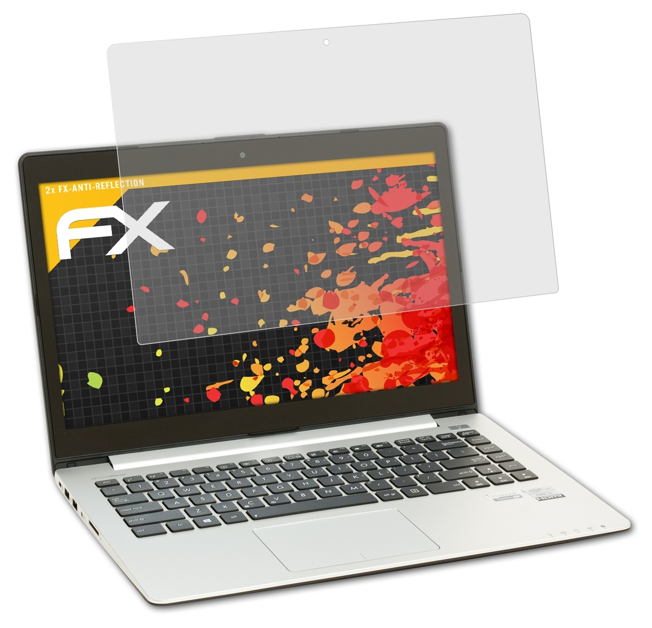 ATFOLIX 2x FX-Antireflex Asus VivoBook S400CA) Displayschutz(für