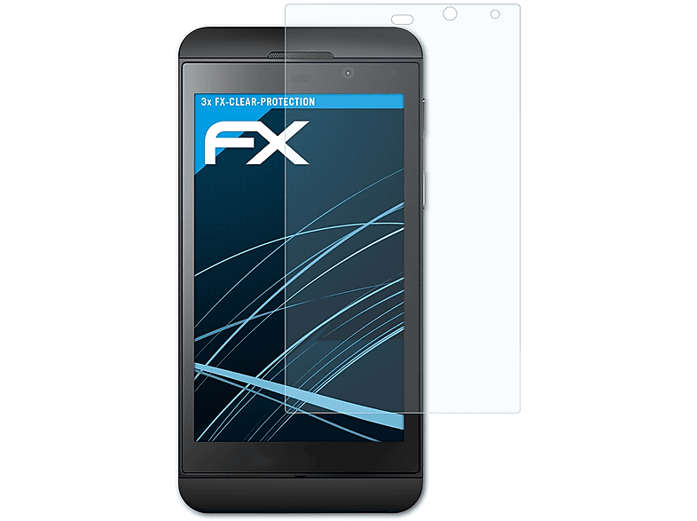 ATFOLIX 3x FX-Clear Displayschutz(für Blackberry Z10) | Displayschutzfolien & Gläser
