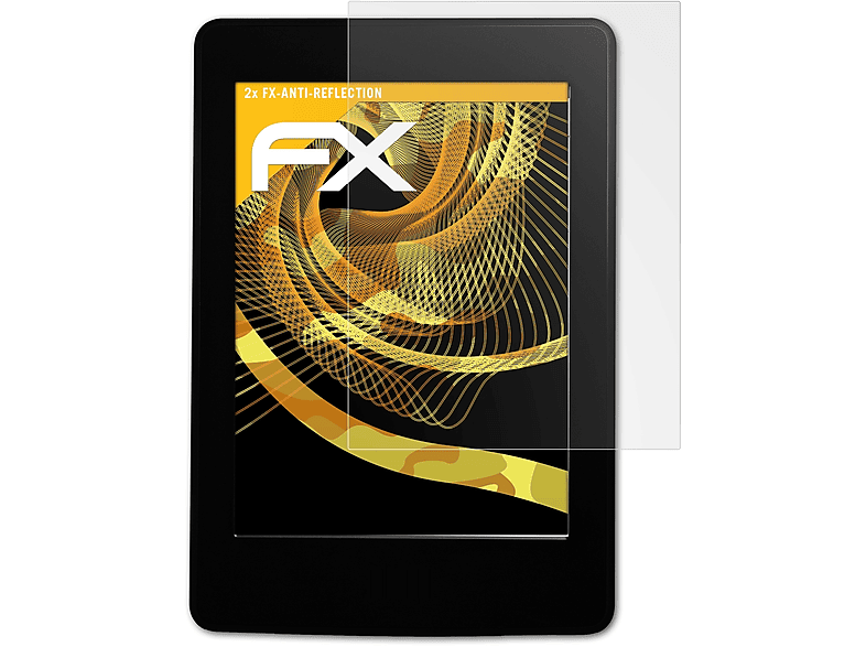 ATFOLIX 2x FX-Antireflex Paperwhite Kindle Displayschutz(für (WiFi & 3G)) Amazon