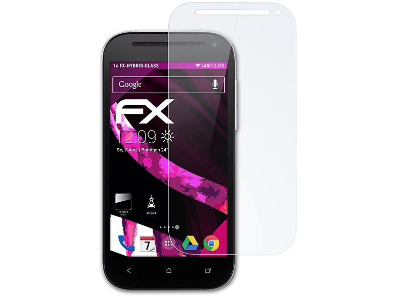 ATFOLIX FX-Hybrid-Glass Schutzglas(für HTC One SV / SV LTE)