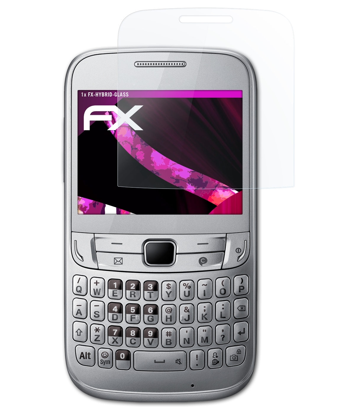 (GT-S3570)) 357 Samsung FX-Hybrid-Glass Schutzglas(für ATFOLIX Chat