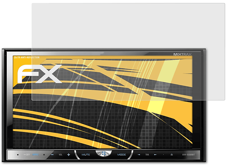 FX-Antireflex AVH-X5500BT) 2x Displayschutz(für ATFOLIX Pioneer