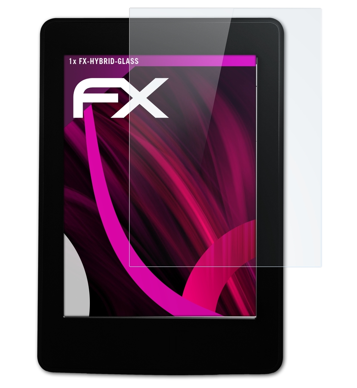 Paperwhite 3G)) & Kindle ATFOLIX Schutzglas(für Amazon (WiFi FX-Hybrid-Glass