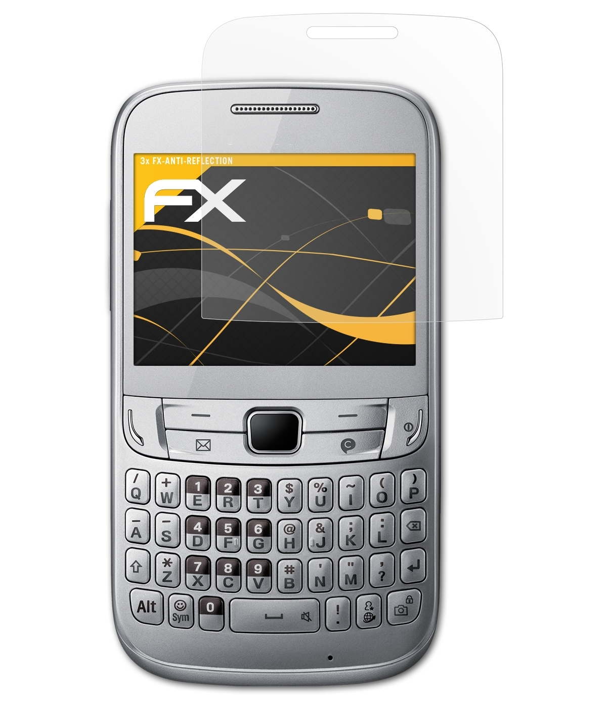 ATFOLIX 3x Displayschutz(für Chat FX-Antireflex Samsung (GT-S3570)) 357