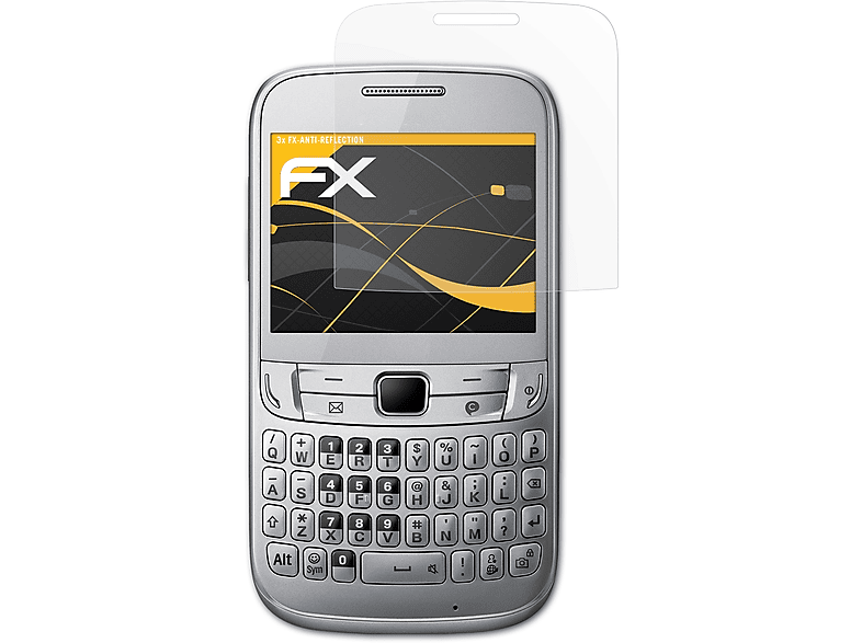 ATFOLIX 3x FX-Antireflex Samsung Chat Displayschutz(für (GT-S3570)) 357