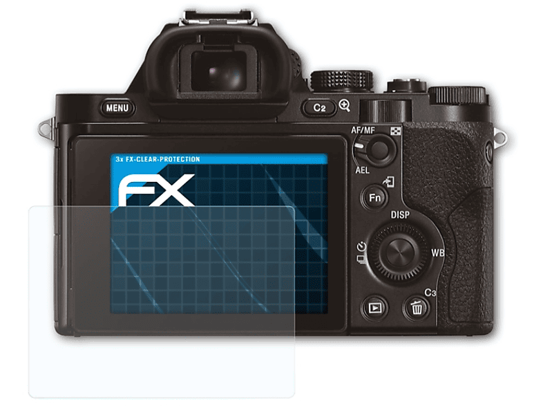 ATFOLIX 3x FX-Clear Displayschutz(für Sony Alpha a7 & a7R & a7S (ILCE-7 / ILCE-7R / ILCE-7S))