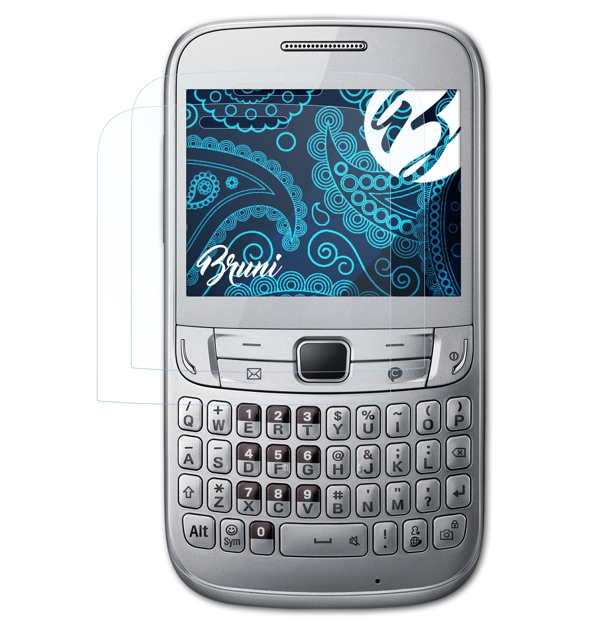 BRUNI 2x Basics-Clear Schutzfolie(für Samsung Chat (GT-S3570)) 357