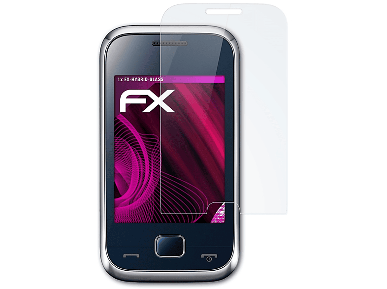 ATFOLIX FX-Hybrid-Glass Schutzglas(für Samsung 60 Rex (GT-C3312R))