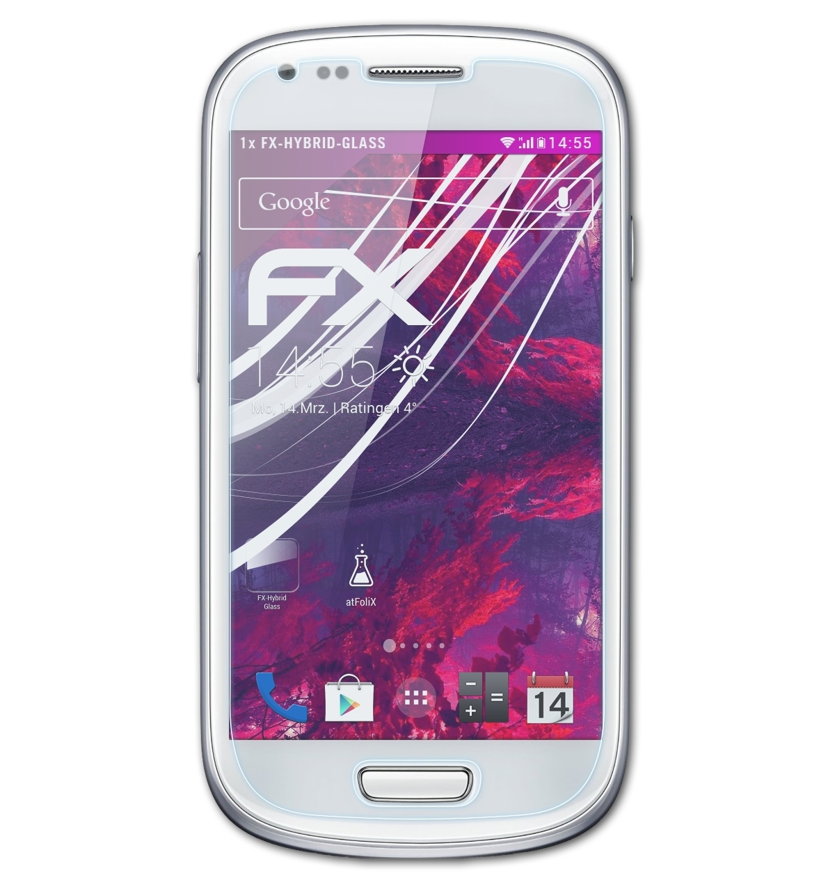 ATFOLIX FX-Hybrid-Glass Galaxy mini (GT-i8190)) Samsung Schutzglas(für S3