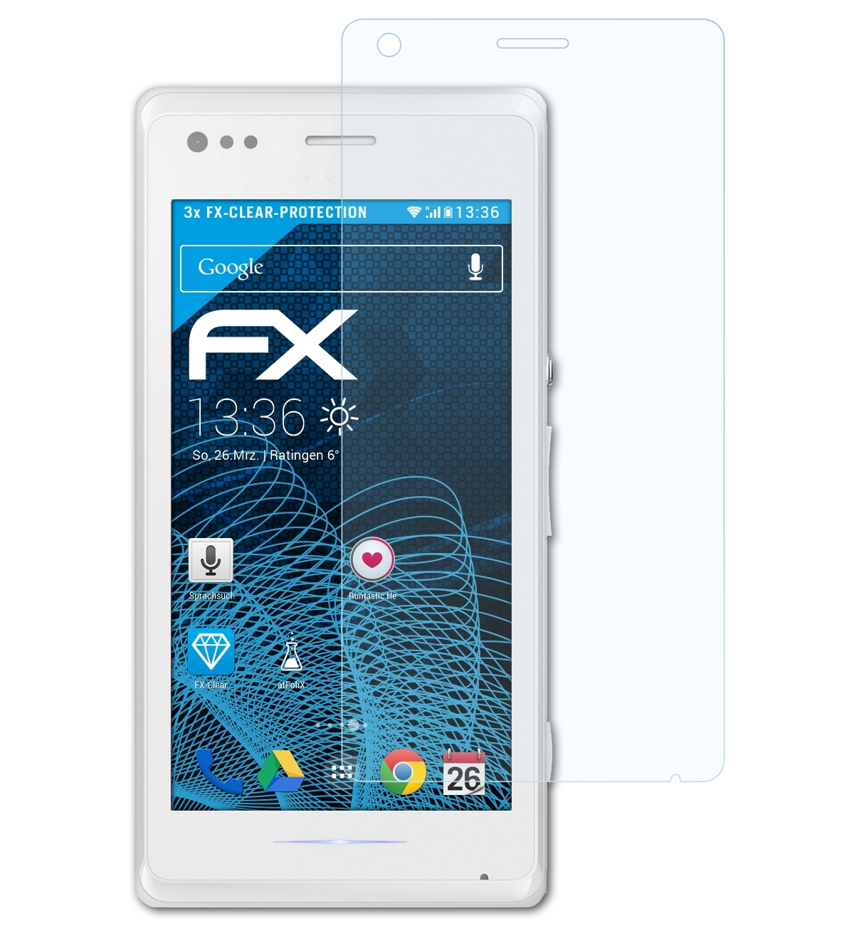 Xperia 3x Displayschutz(für Sony FX-Clear ATFOLIX M)