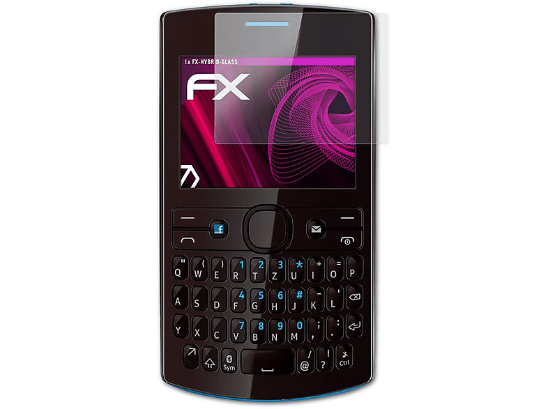 ATFOLIX FX-Hybrid-Glass Schutzglas(für Nokia Asha 205)