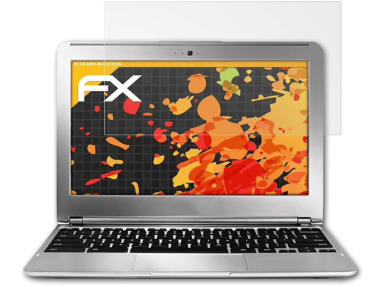 ATFOLIX 2x FX-Antireflex Displayschutz(für Google Chromebook Series 3 (11.6 Inch) (Samsung))