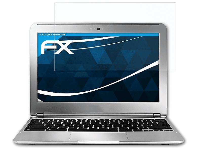 ATFOLIX 2x FX-Clear Displayschutz(für Google Chromebook Series 3 (11.6 Inch) (Samsung))