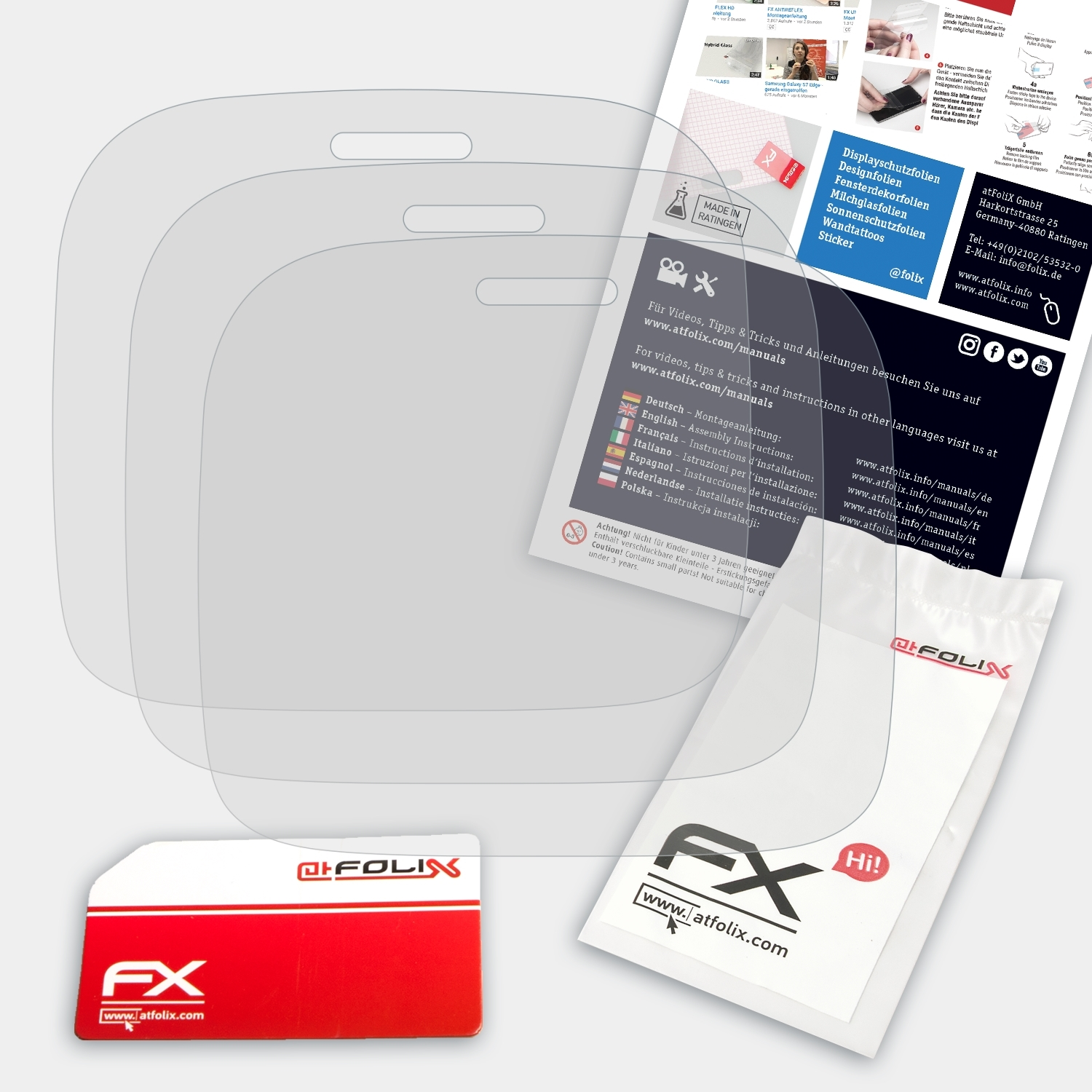 Displayschutz(für FX-Antireflex One Touch Alcatel Glam 3x (810D)) ATFOLIX