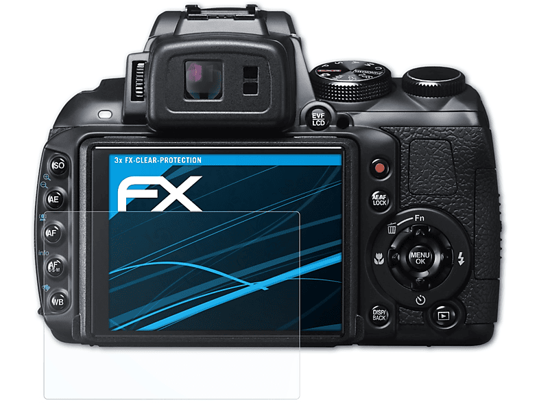 ATFOLIX 3x FX-Clear Displayschutz(für Fujifilm FinePix HS35EXR) | Kamera Schutzfolie