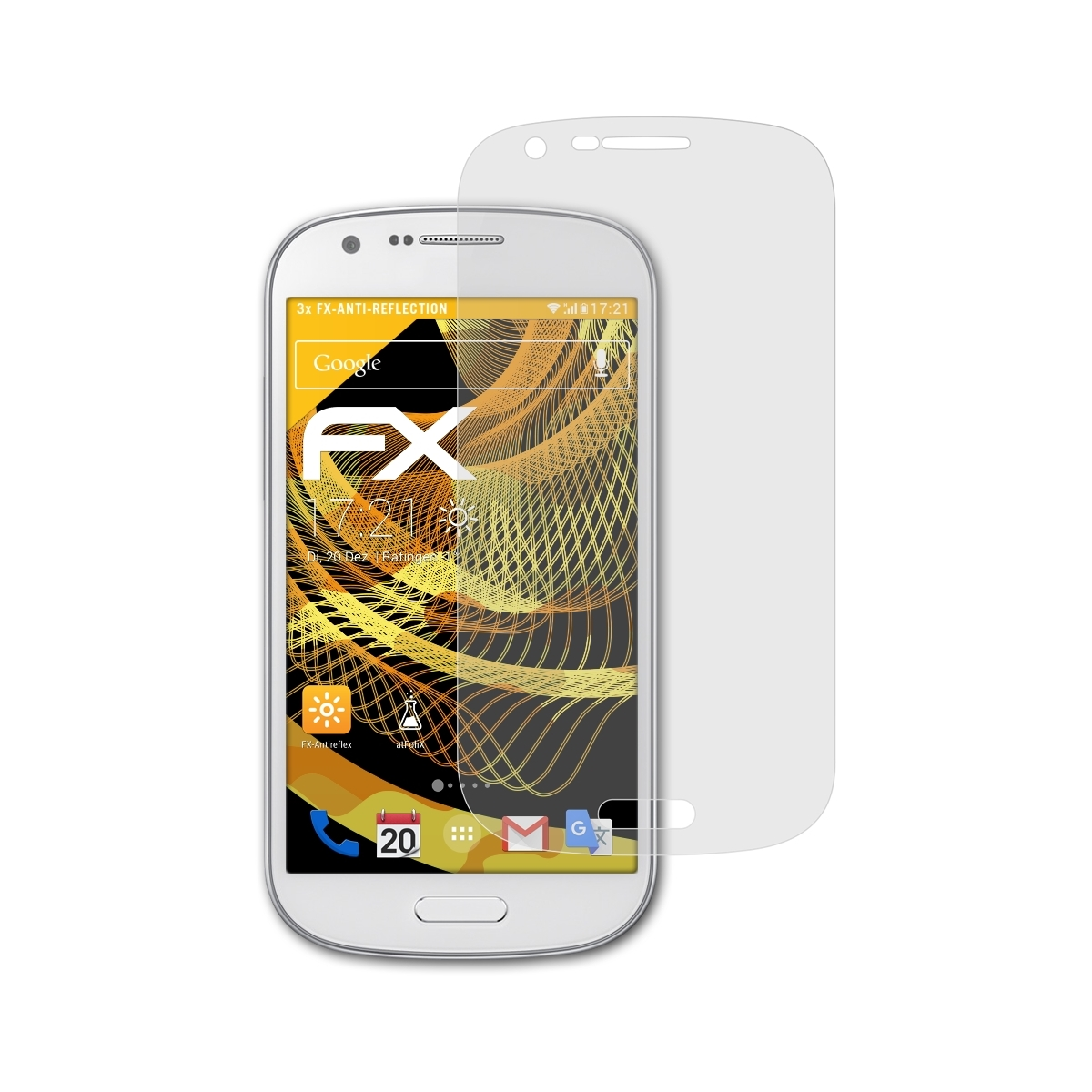 FX-Antireflex Galaxy (GT-i8730)) Express Samsung 3x Displayschutz(für ATFOLIX