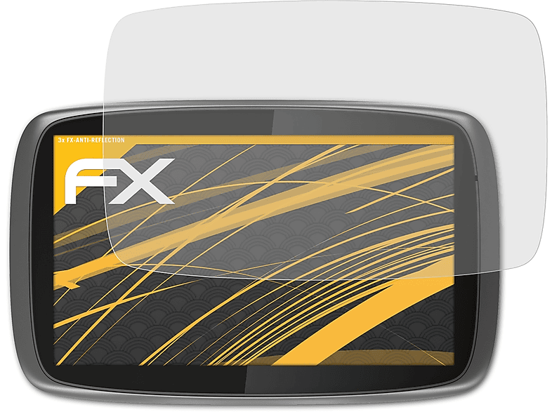 ATFOLIX 3x FX-Antireflex Displayschutz(für TomTom GO 5000 (2013))