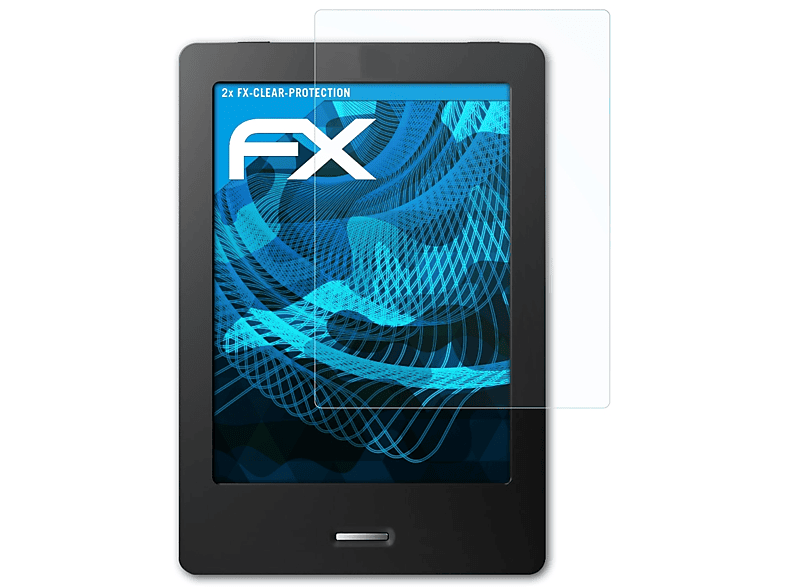 ATFOLIX 2x FX-Clear Displayschutz(für Kobo Touch)