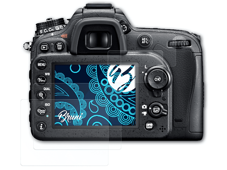 BRUNI 2x Basics-Clear Nikon D7100) Schutzfolie(für
