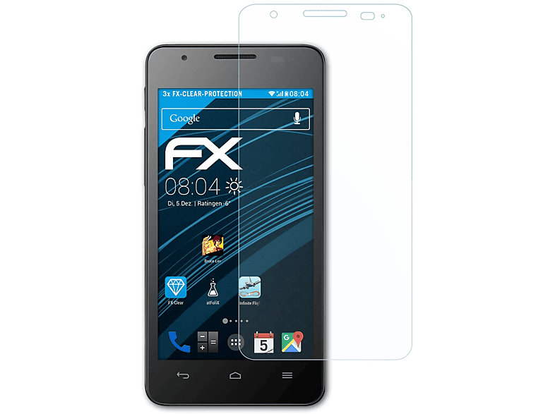 Ascend 3x G525) FX-Clear Displayschutz(für ATFOLIX Huawei
