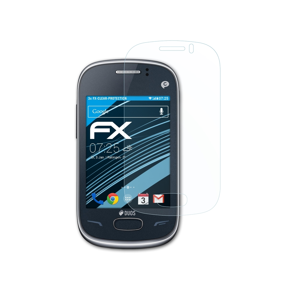Rex (GT-S3802)) Displayschutz(für 70 ATFOLIX FX-Clear 3x Samsung